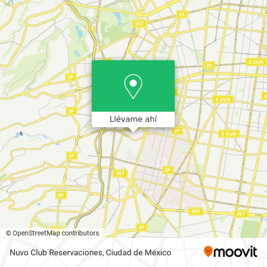 Mapa de Nuvo Club Reservaciones