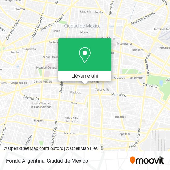 Mapa de Fonda Argentina