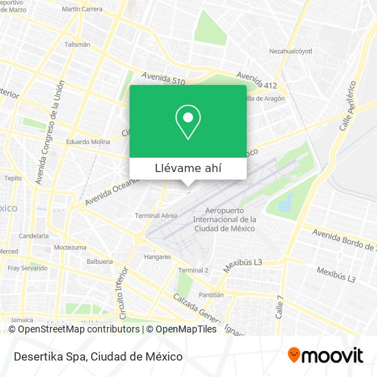 Mapa de Desertika Spa