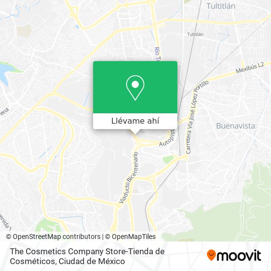 Mapa de The Cosmetics Company Store-Tienda de Cosméticos