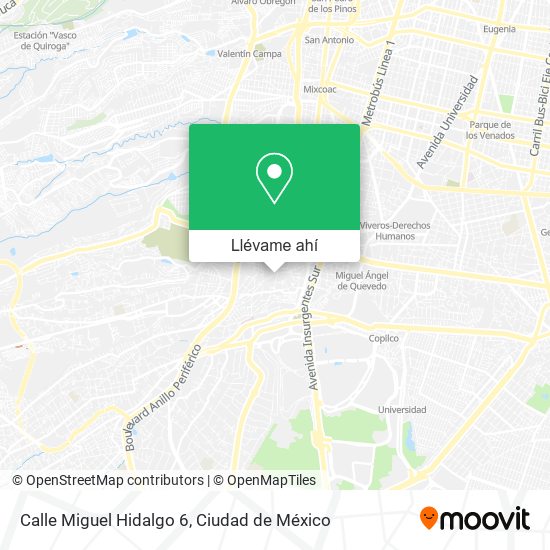 Mapa de Calle Miguel Hidalgo 6