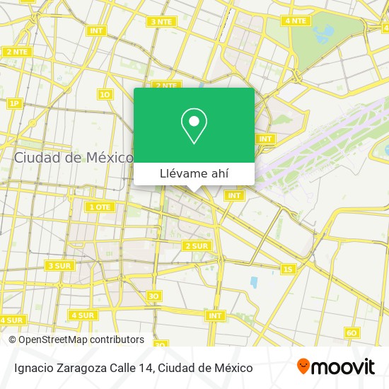 Mapa de Ignacio Zaragoza Calle 14