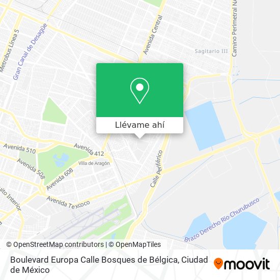 Mapa de Boulevard Europa Calle Bosques de Bélgica