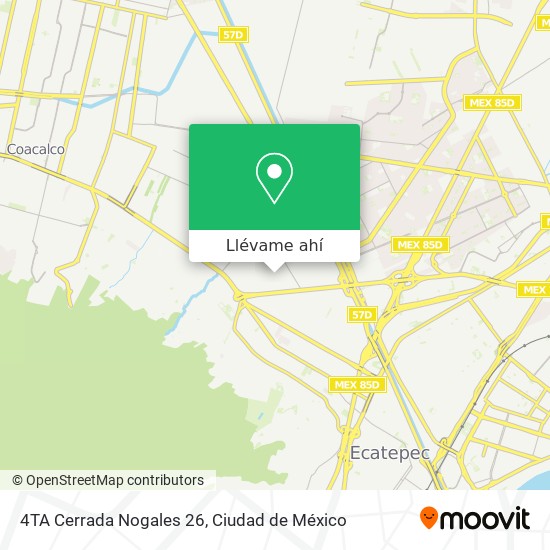 Mapa de 4TA Cerrada Nogales 26