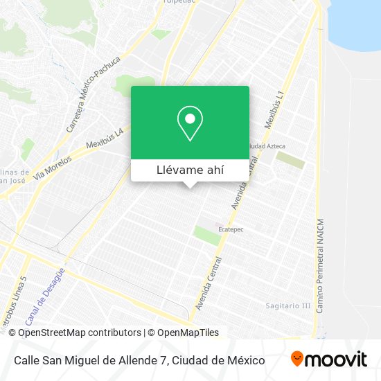 Cómo llegar a Calle San Miguel de Allende 7 en Ecatepec De Morelos en  Autobús o Metro?