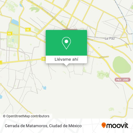 Mapa de Cerrada de Matamoros