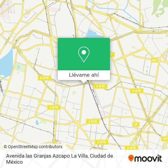 Mapa de Avenida las Granjas Azcapo La Villa