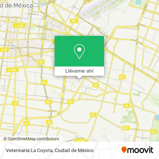 Mapa de Veterinaria La Coyota