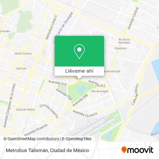 Mapa de Metrobus Talismán