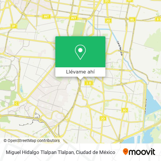 Mapa de Miguel Hidalgo Tlalpan Tlalpan