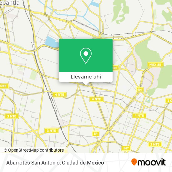 Mapa de Abarrotes San Antonio