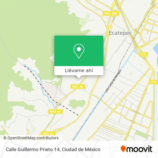 Mapa de Calle Guillermo Prieto 14