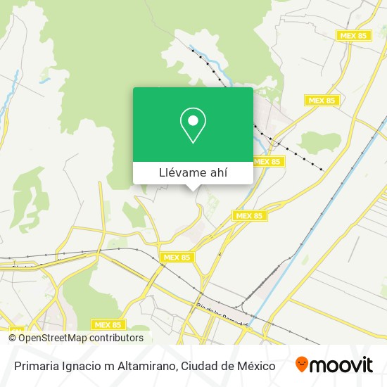 Mapa de Primaria Ignacio m Altamirano