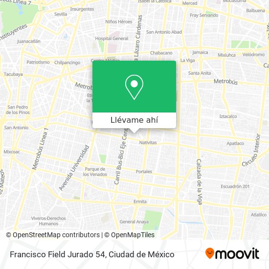 Mapa de Francisco Field Jurado 54