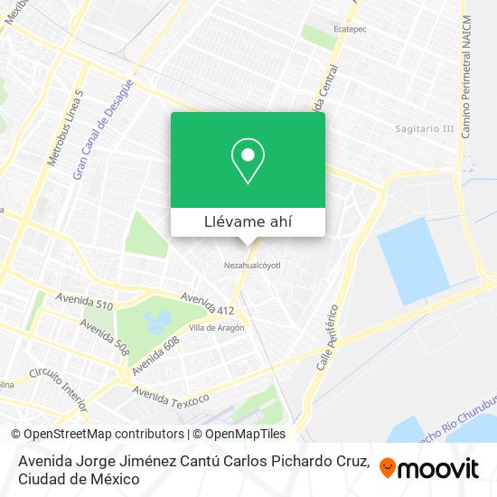 Mapa de Avenida Jorge Jiménez Cantú Carlos Pichardo Cruz