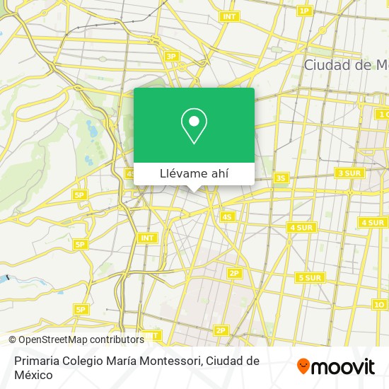 Mapa de Primaria Colegio María Montessori