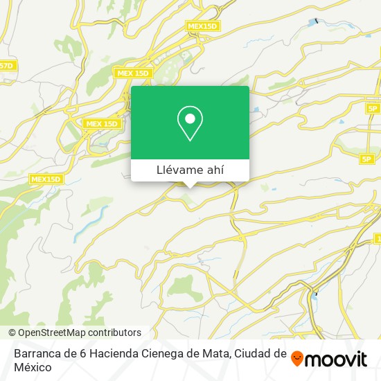 Mapa de Barranca de 6 Hacienda Cienega de Mata