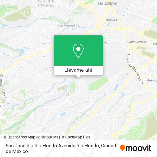 Mapa de San José Río Río Hondo Avenida Río Hondo