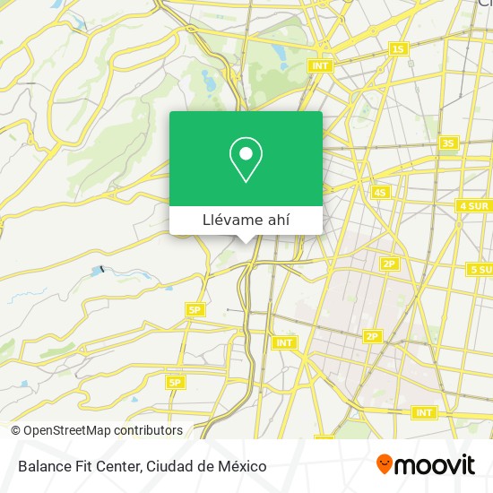 Mapa de Balance Fit Center