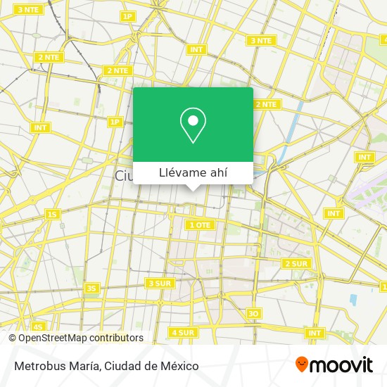 Mapa de Metrobus María