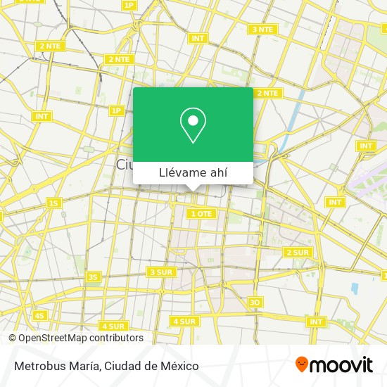 Mapa de Metrobus María