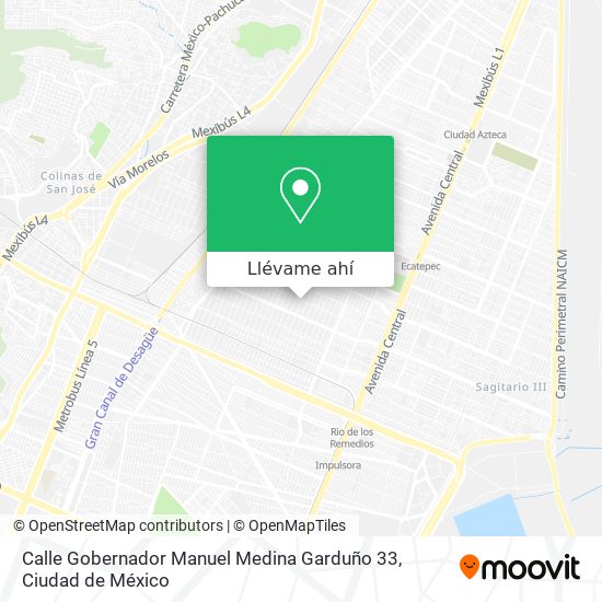 Mapa de Calle Gobernador Manuel Medina Garduño 33