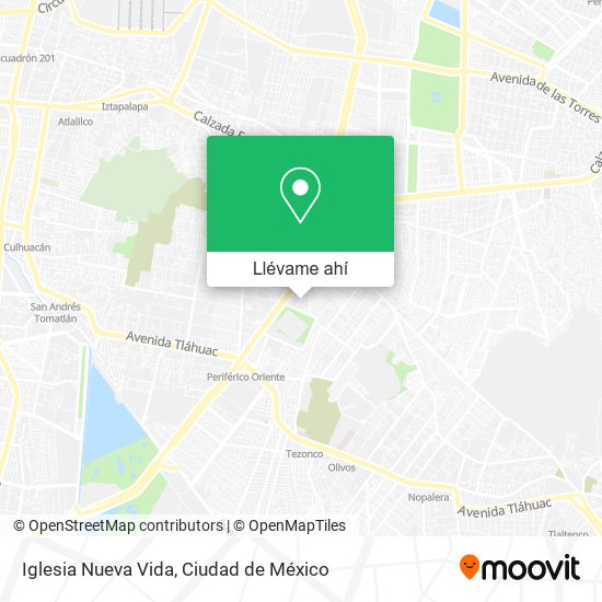 Mapa de Iglesia Nueva Vida