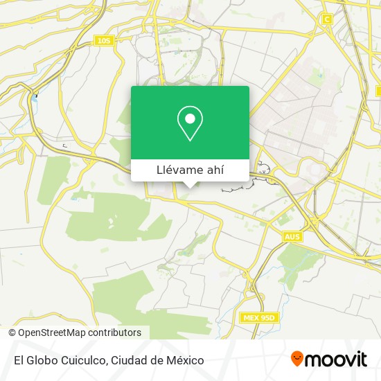 Mapa de El Globo Cuiculco