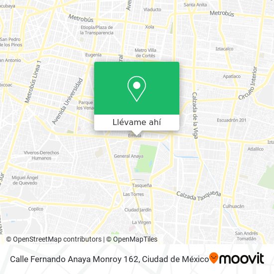 Mapa de Calle Fernando Anaya Monroy 162