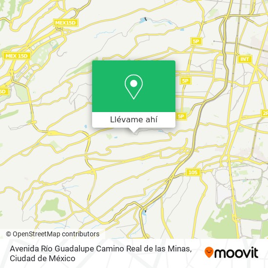 Mapa de Avenida Río Guadalupe Camino Real de las Minas