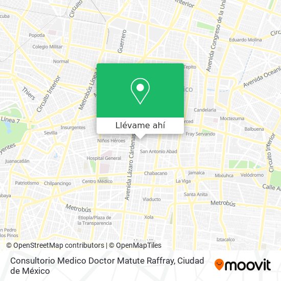 Mapa de Consultorio Medico Doctor Matute Raffray