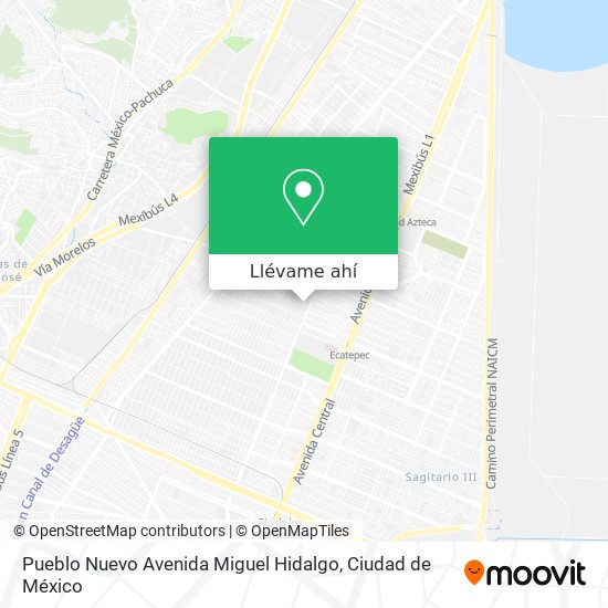 Mapa de Pueblo Nuevo Avenida Miguel Hidalgo
