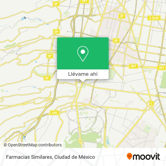 Mapa de Farmacias Similares