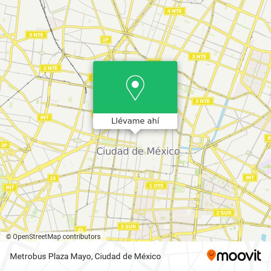 Mapa de Metrobus Plaza Mayo