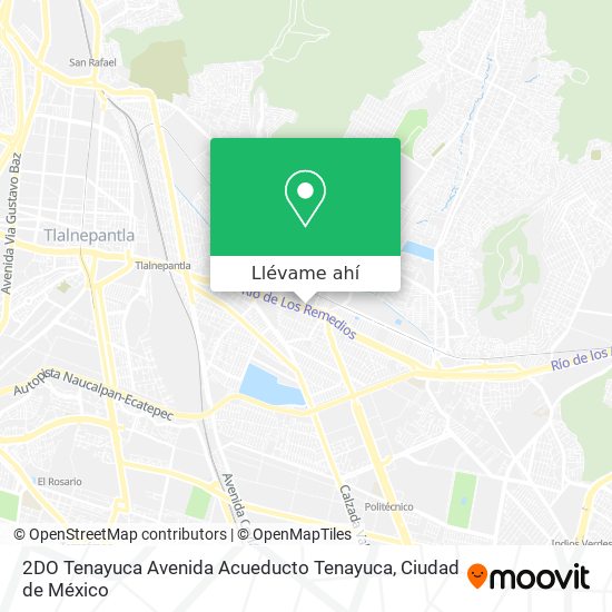 Mapa de 2DO Tenayuca Avenida Acueducto Tenayuca