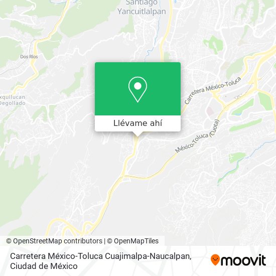 Mapa de Carretera México-Toluca Cuajimalpa-Naucalpan