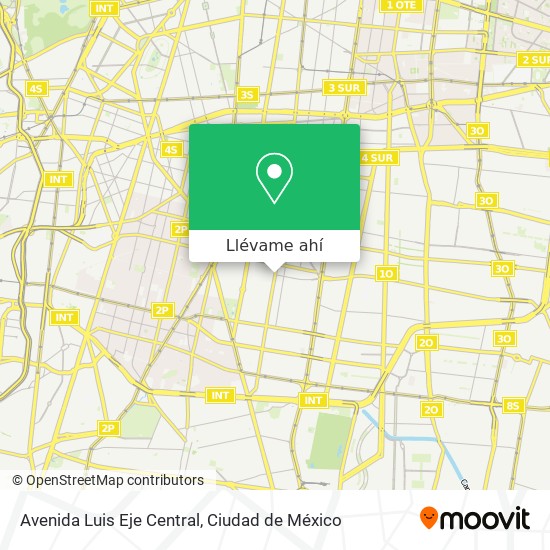 Mapa de Avenida Luis Eje Central