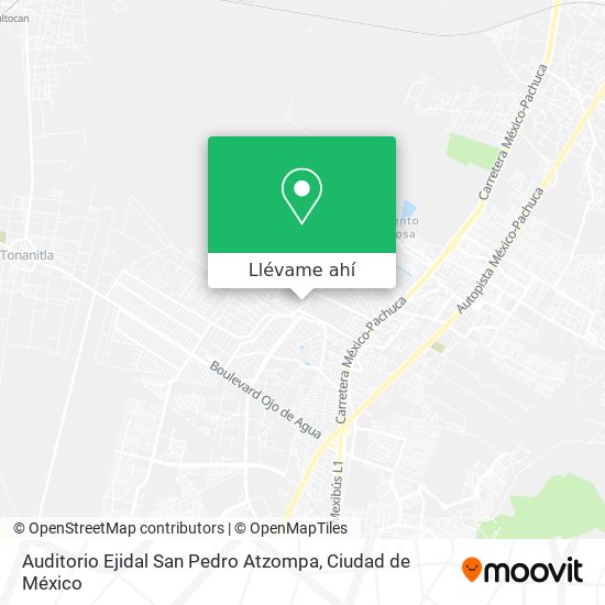 Mapa de Auditorio Ejidal San Pedro Atzompa