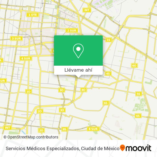 Mapa de Servicios Médicos Especializados