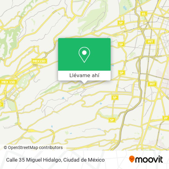 Mapa de Calle 35 Miguel Hidalgo