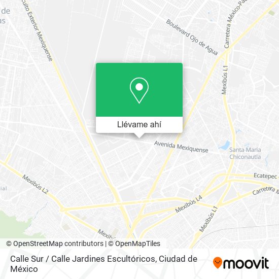 Mapa de Calle Sur / Calle Jardines Escultóricos