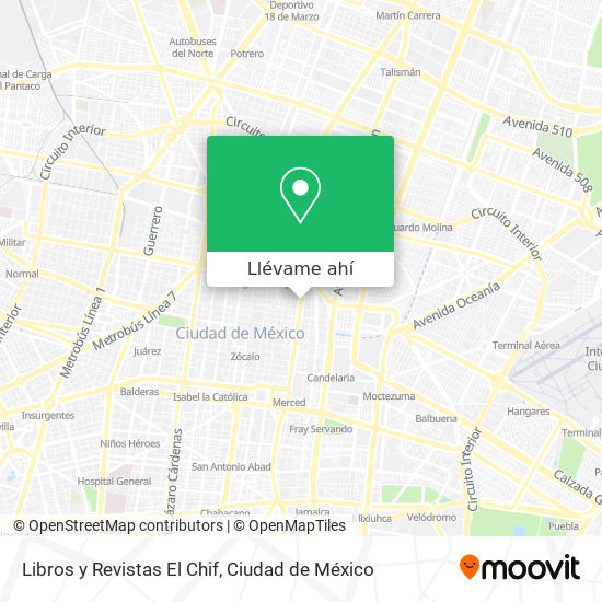 Mapa de Libros y Revistas El Chif