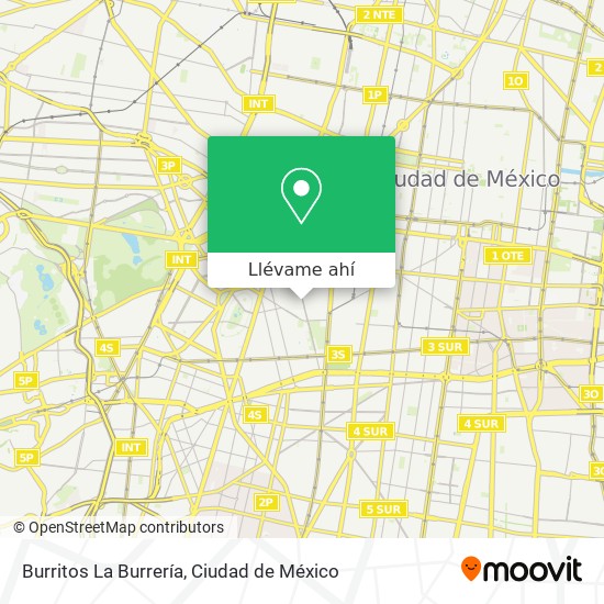 Mapa de Burritos La Burrería