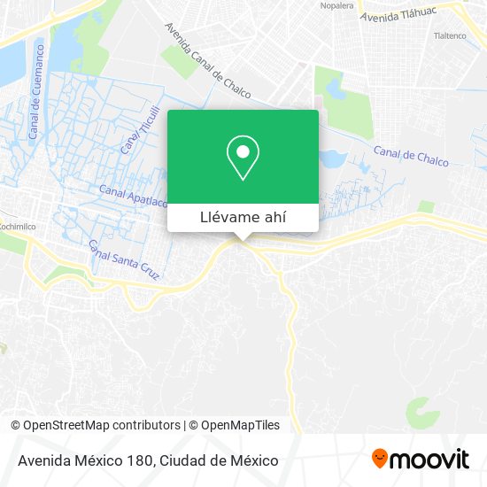 Mapa de Avenida México 180