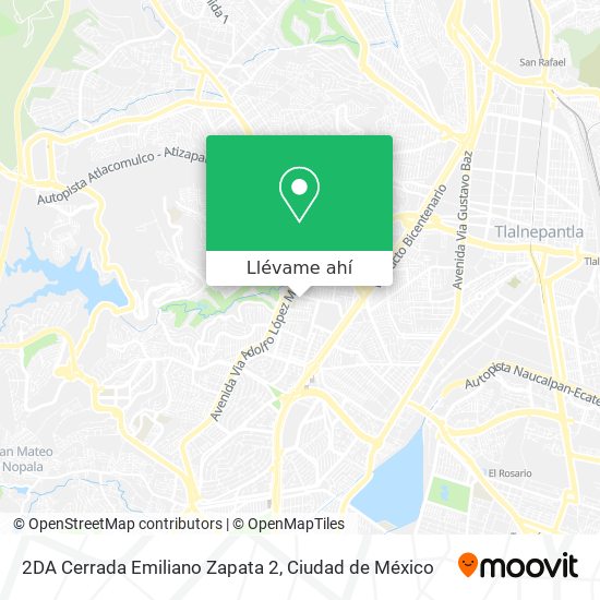 Mapa de 2DA Cerrada Emiliano Zapata 2