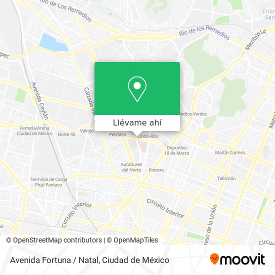 Mapa de Avenida Fortuna / Natal