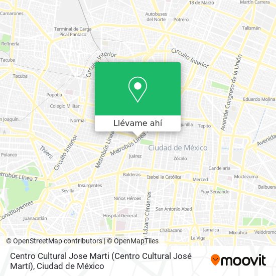 Mapa de Centro Cultural Jose Marti (Centro Cultural José Martí)