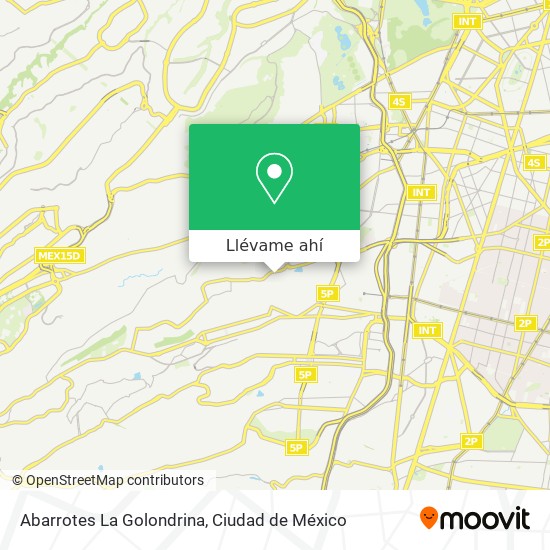 Mapa de Abarrotes La Golondrina