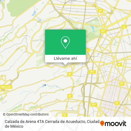 Mapa de Calzada de Arena 4TA Cerrada de Acueducto