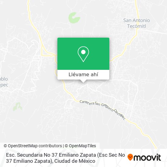 Mapa de Esc. Secundaria No 37 Emiliano Zapata (Esc Sec No 37 Emiliano Zapata)